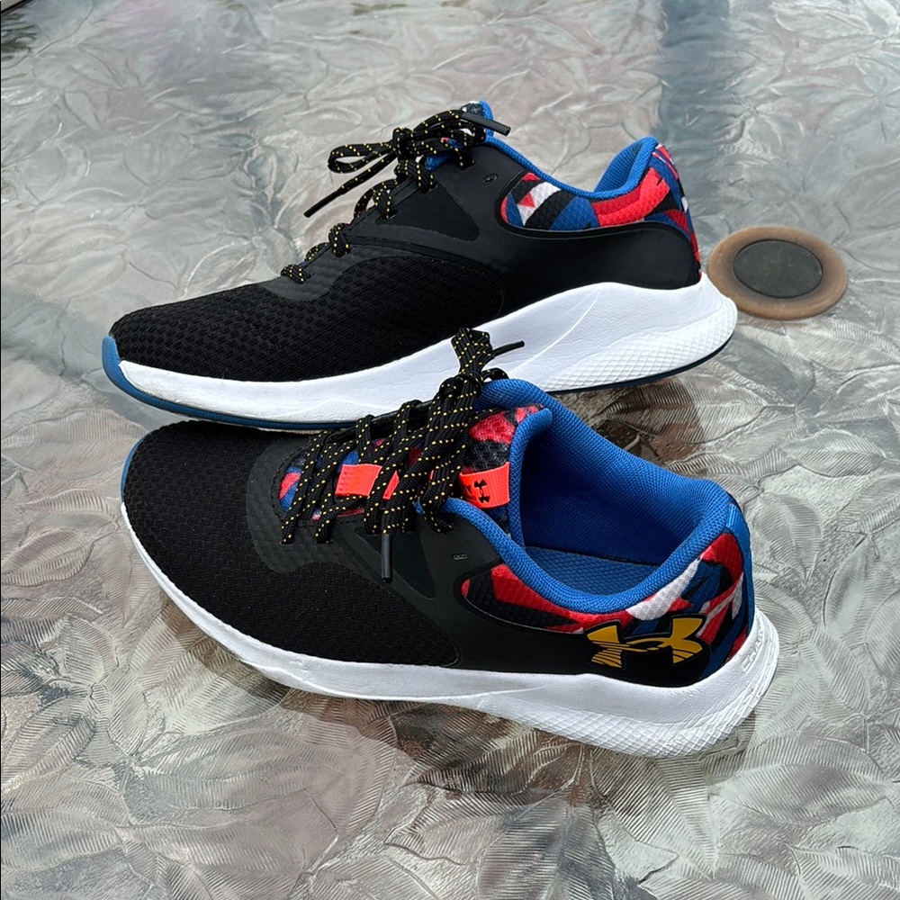 Under Armour Black and Multicolor Sneakers